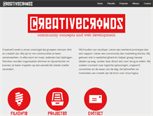 Tablet Screenshot of creativecrowds.com